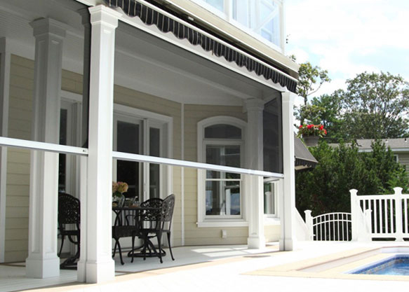 Retractable shades for your Flower Mound porch