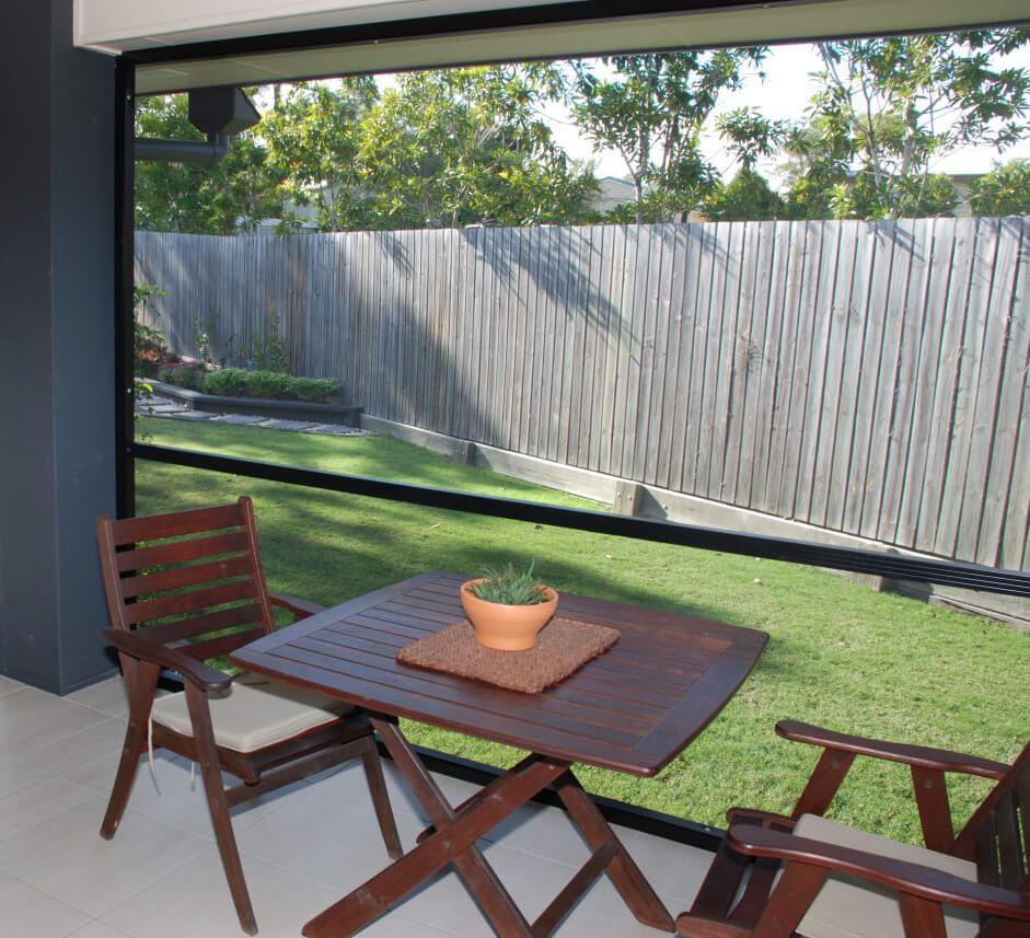 Dallas patio makeover retractable screens